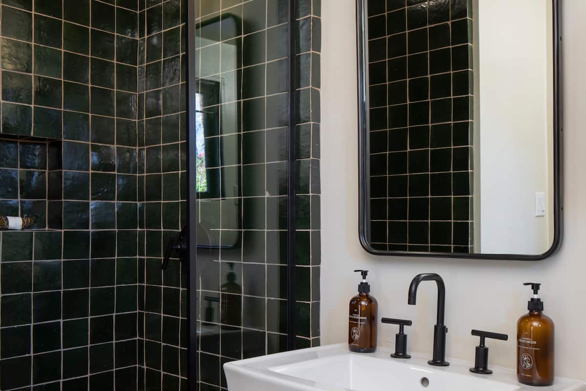 one bedroom suite | bathroom | designer toiletries, hair dryer, bathrobes, towels