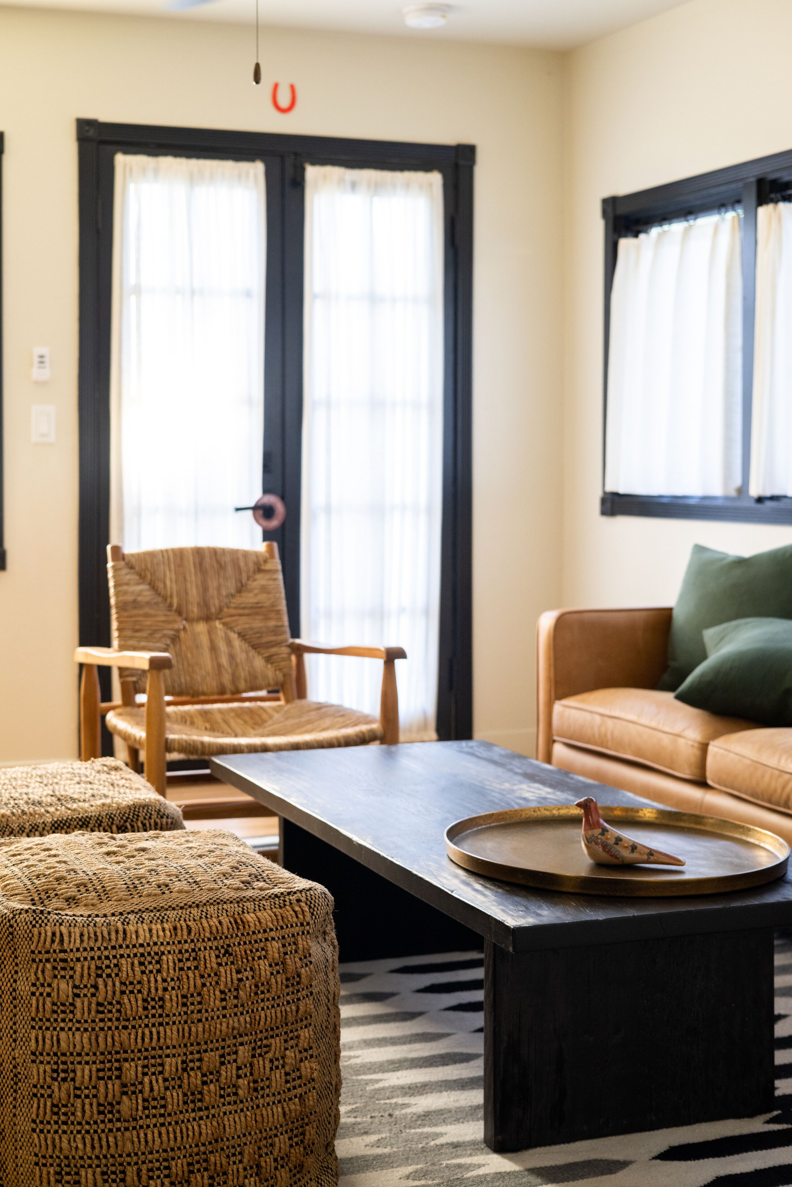 olympic cottage | living area | 50-inch flat-screen tv with satellite channels, tv, netflix