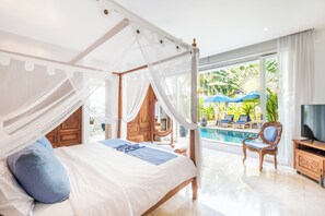 Luxury Villa, 4 Bedrooms, Smoking, Pool View | Premium bedding, free minibar items, in-room safe, soundproofing - AQ-VA Hotel & Villas Seminyak (Legian)