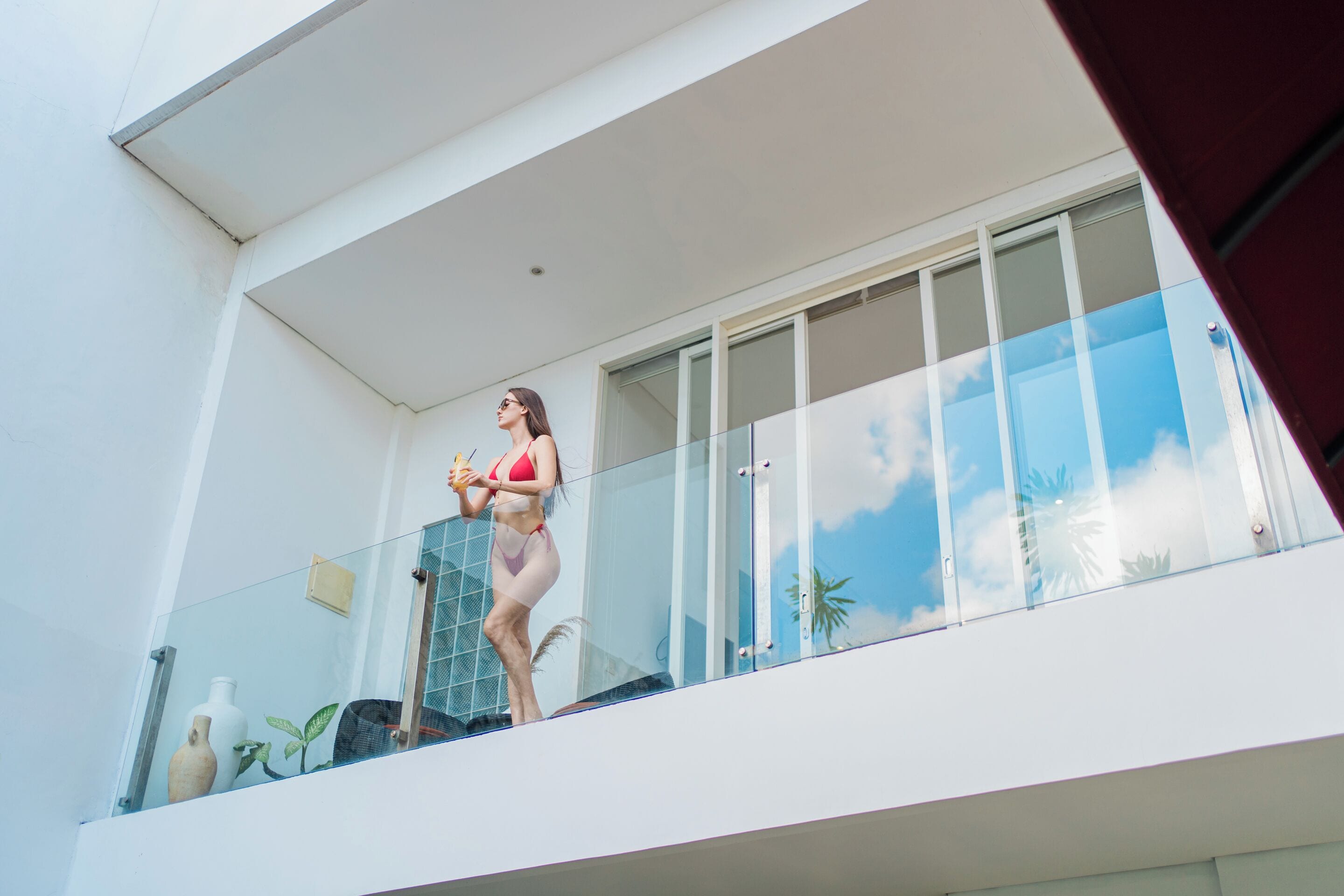 luxury villa, 3 bedrooms, pool view | balcony