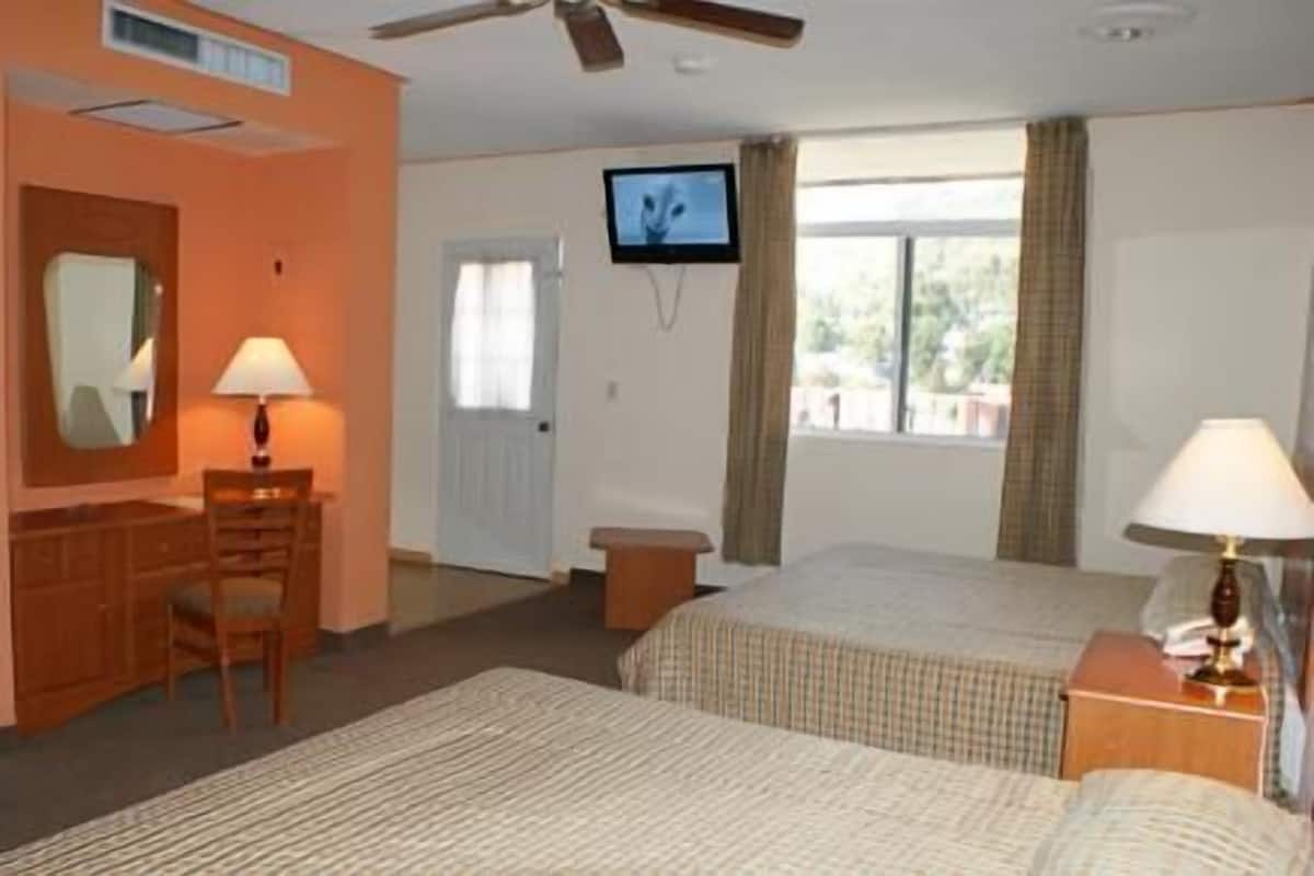 In-room safe, desk, iron/ironing board, WiFi (free)