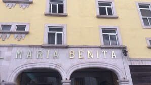 A building facade with the name "MARIA BENITA" prominently displayed above the entrance. - Hotel María Benita (Zacatecas)