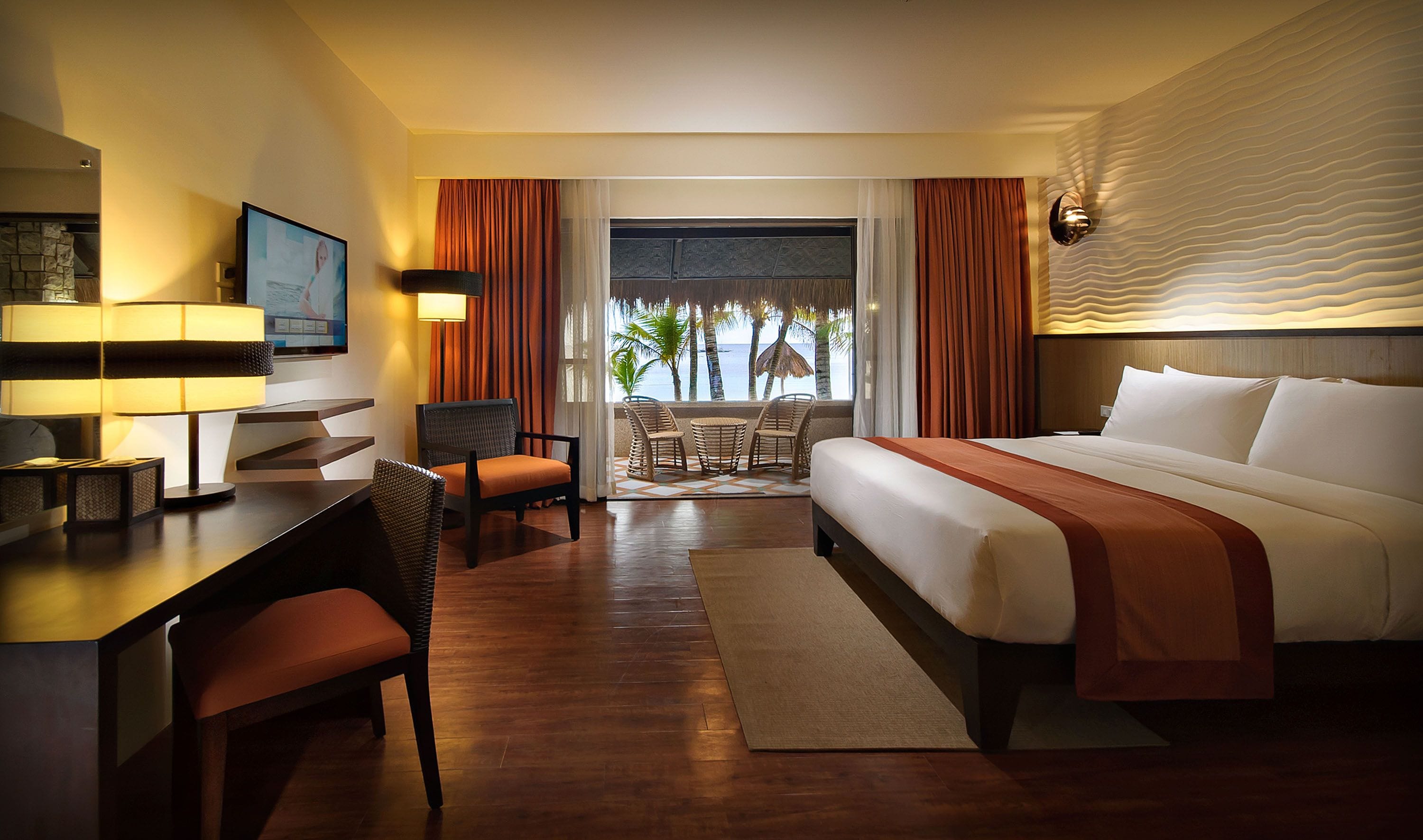 panglao villa | minibar, in-room safe, desk, laptop workspace