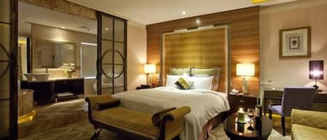 Down duvets, free minibar, blackout curtains, soundproofing