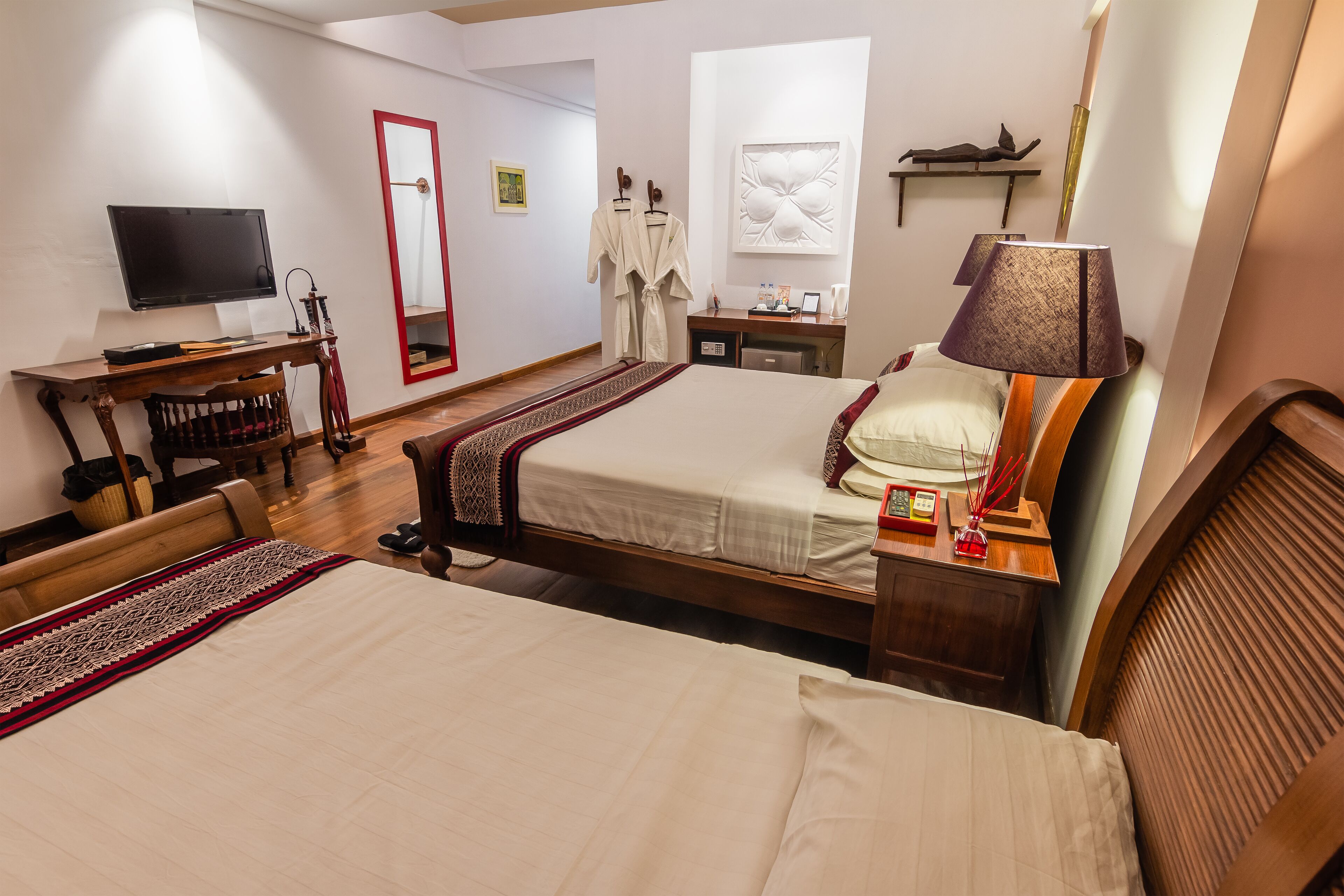 family triple room | 1 bedroom, minibar, in-room safe, individually decorated