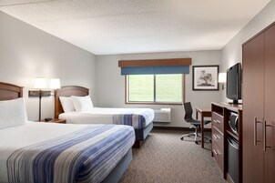 Room, 2 Queen Beds, Non Smoking | 1 bedroom, premium bedding, in-room safe, desk