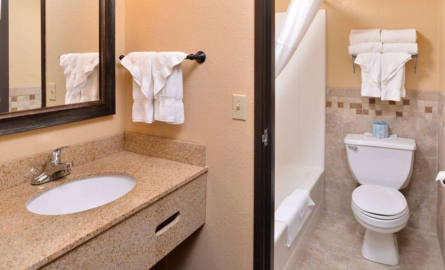 free toiletries, hair dryer, towels, soap