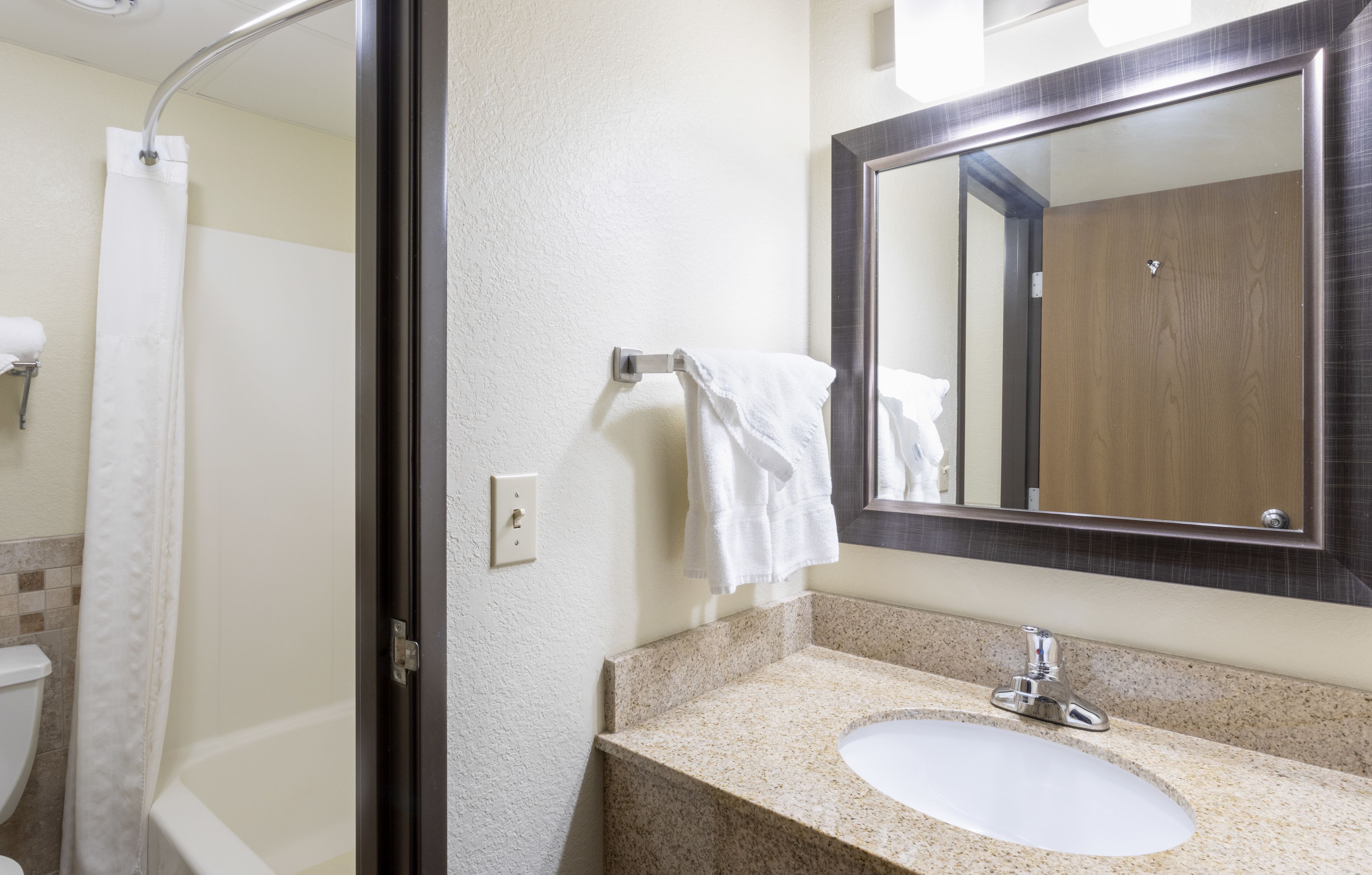 free toiletries, hair dryer, towels, soap