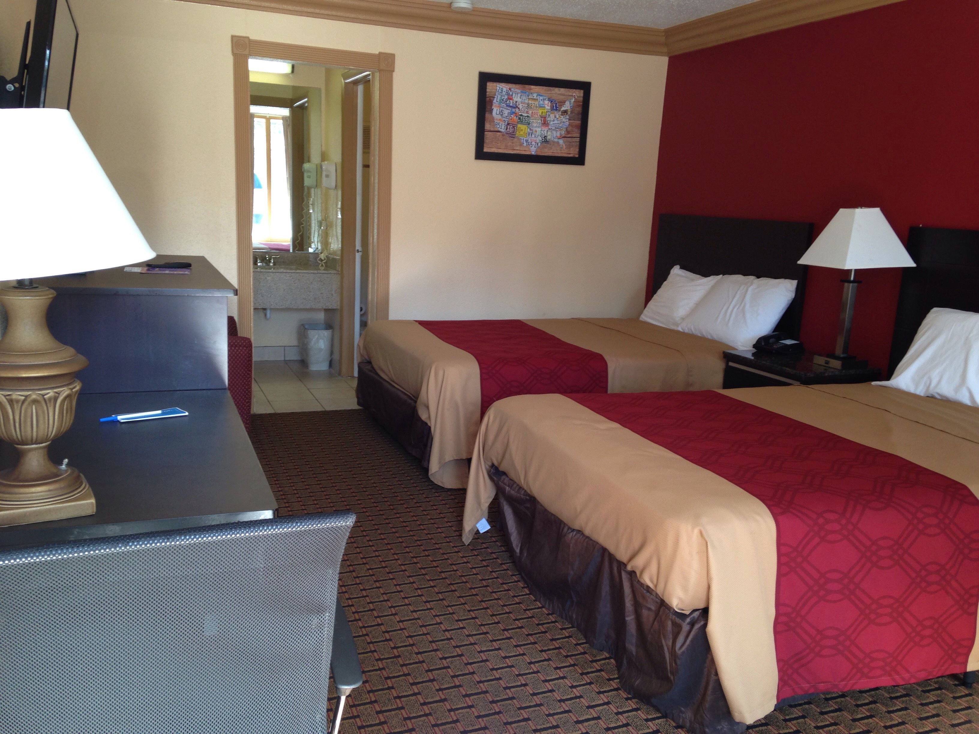 standard room, 2 double beds, non smoking | desk, laptop workspace, iron/ironing board, free wifi