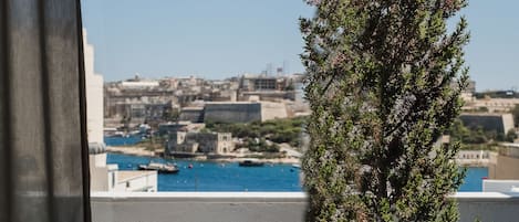 Luxury Penthouse, 1 Queen Bed, Terrace, Partial Sea View | View from room