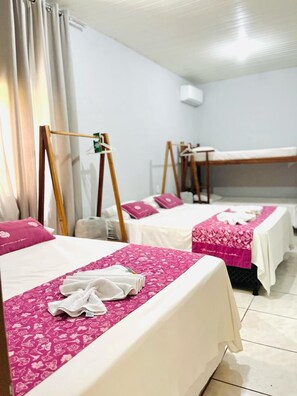 패밀리룸 (Sextuplo) | 책상, 무료 WiFi, 침대 시트