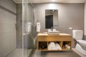 Free toiletries, hair dryer, towels