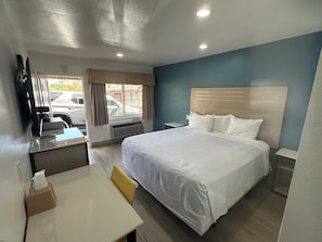 Standard Room, 1 King Bed | Desk, iron/ironing board, free WiFi, bed sheets