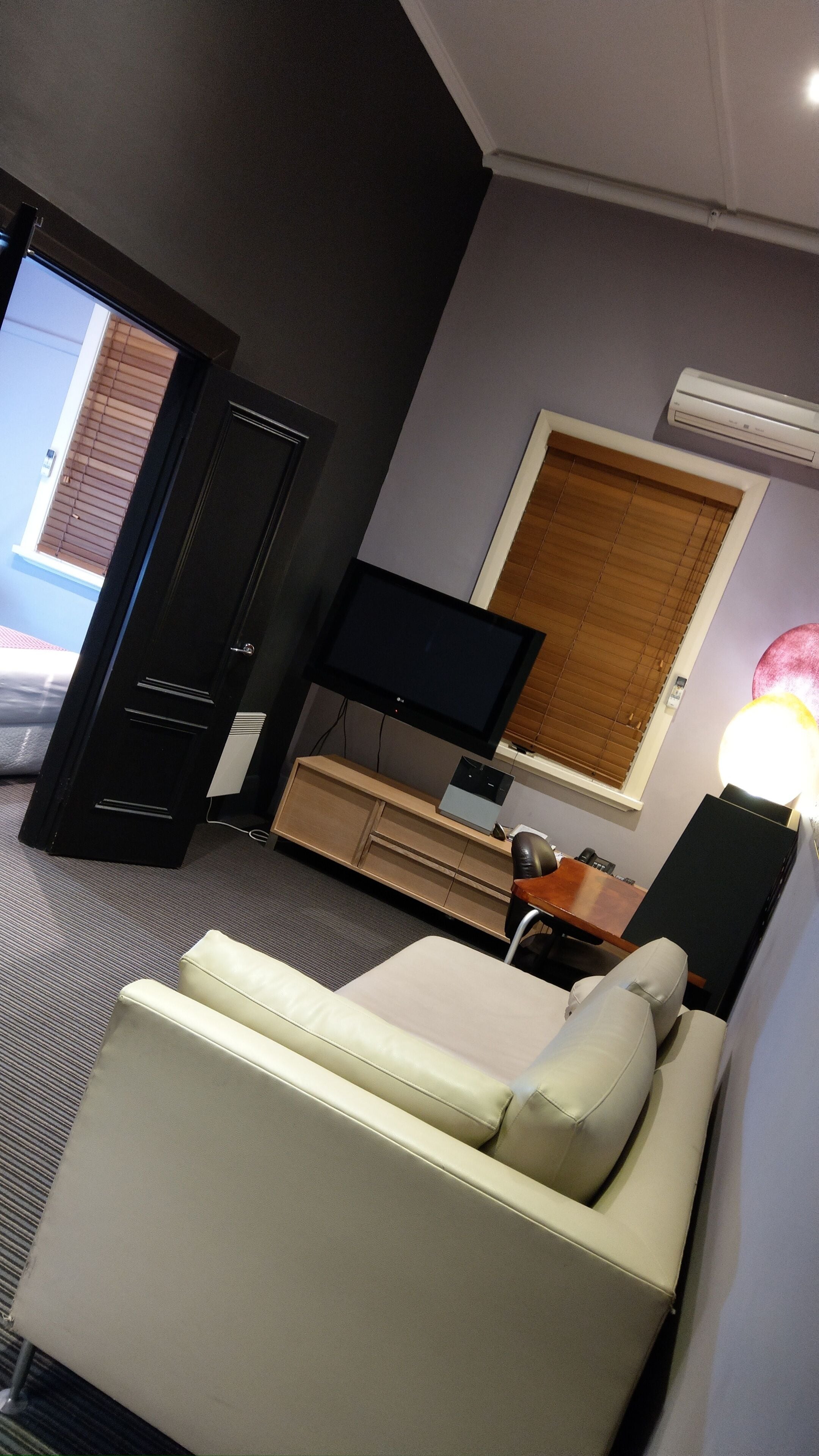 mirka's studio | living area | 40-inch plasma tv with digital channels, tv