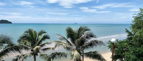 Vista a la playa o el mar