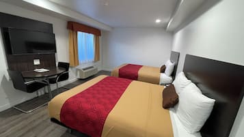 Pillow-top beds, desk, laptop workspace, free WiFi