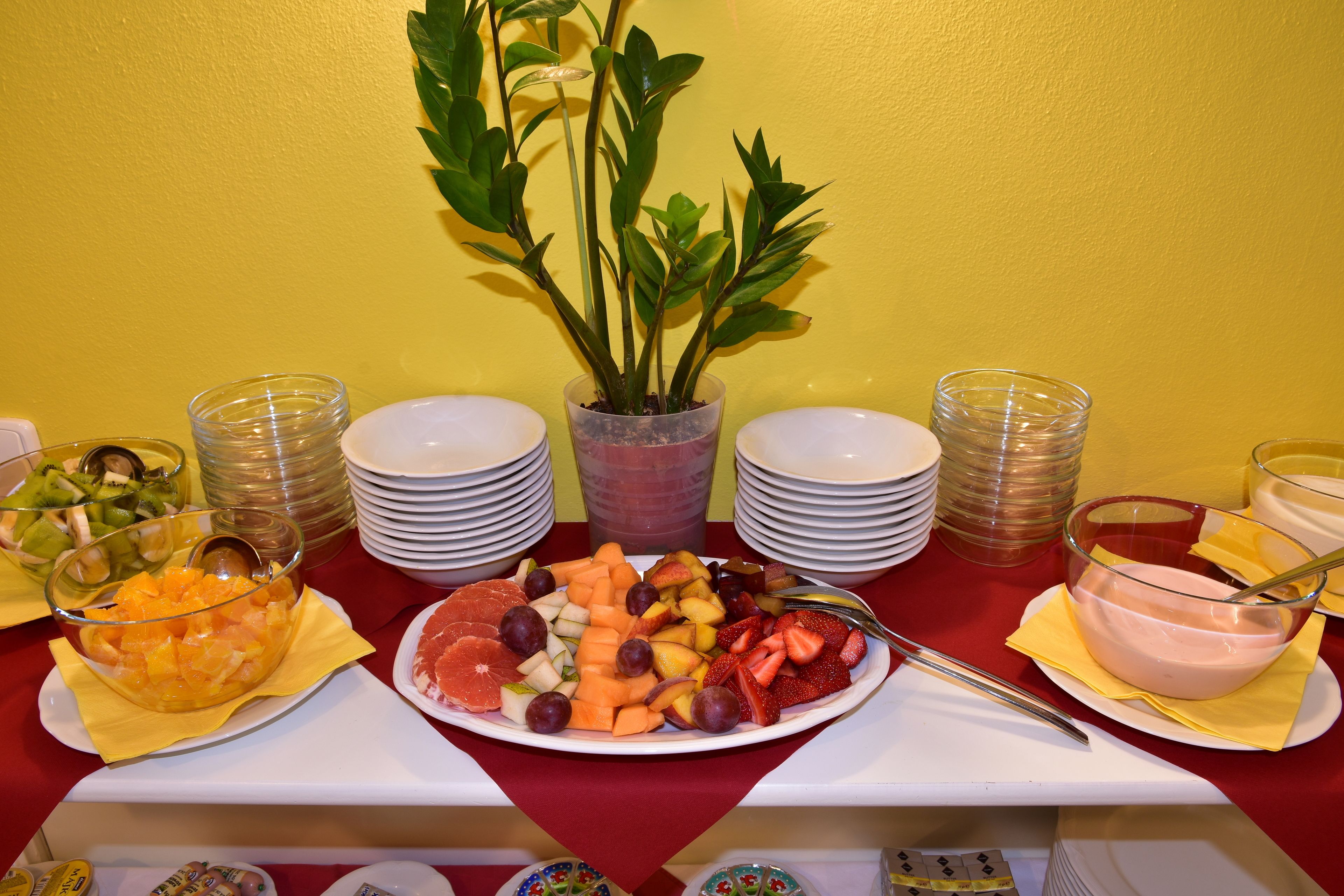 daily buffet breakfast (eur 7 per person)
