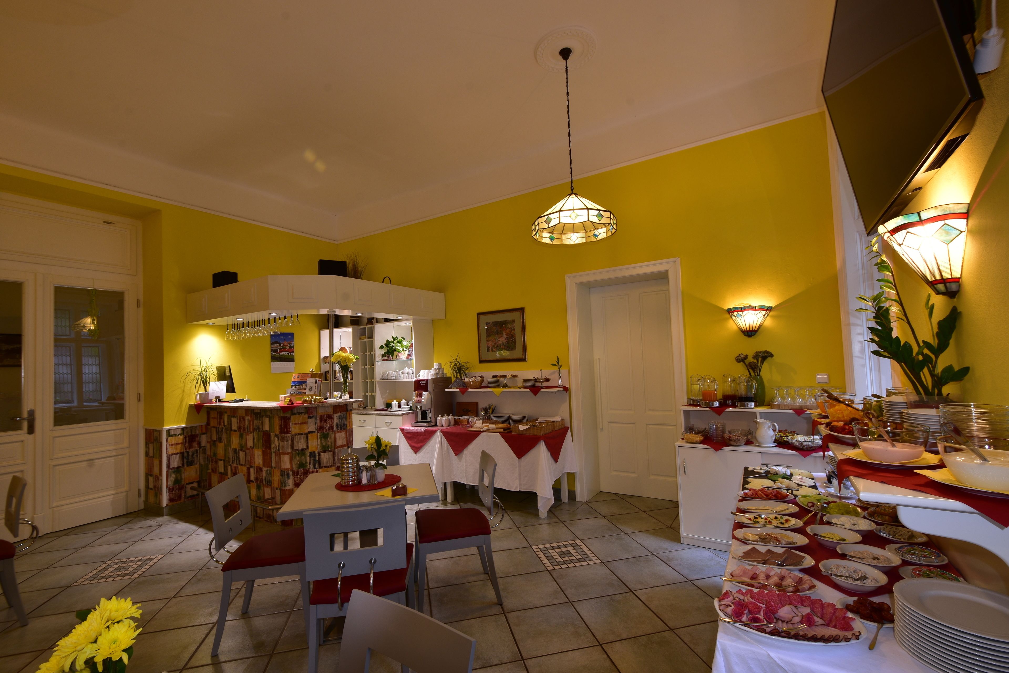 daily buffet breakfast (eur 7 per person)