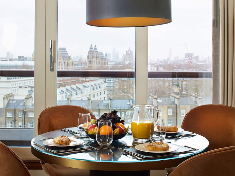 Flat-screen TV, DVD player