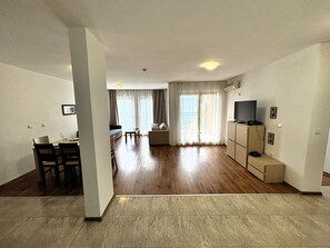 舒適套房, 1 間臥室, 海景 (4 persons) | 客廳