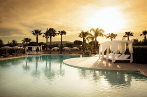 Outdoor pool, open 9:30 AM to 7:30 PM, sun loungers