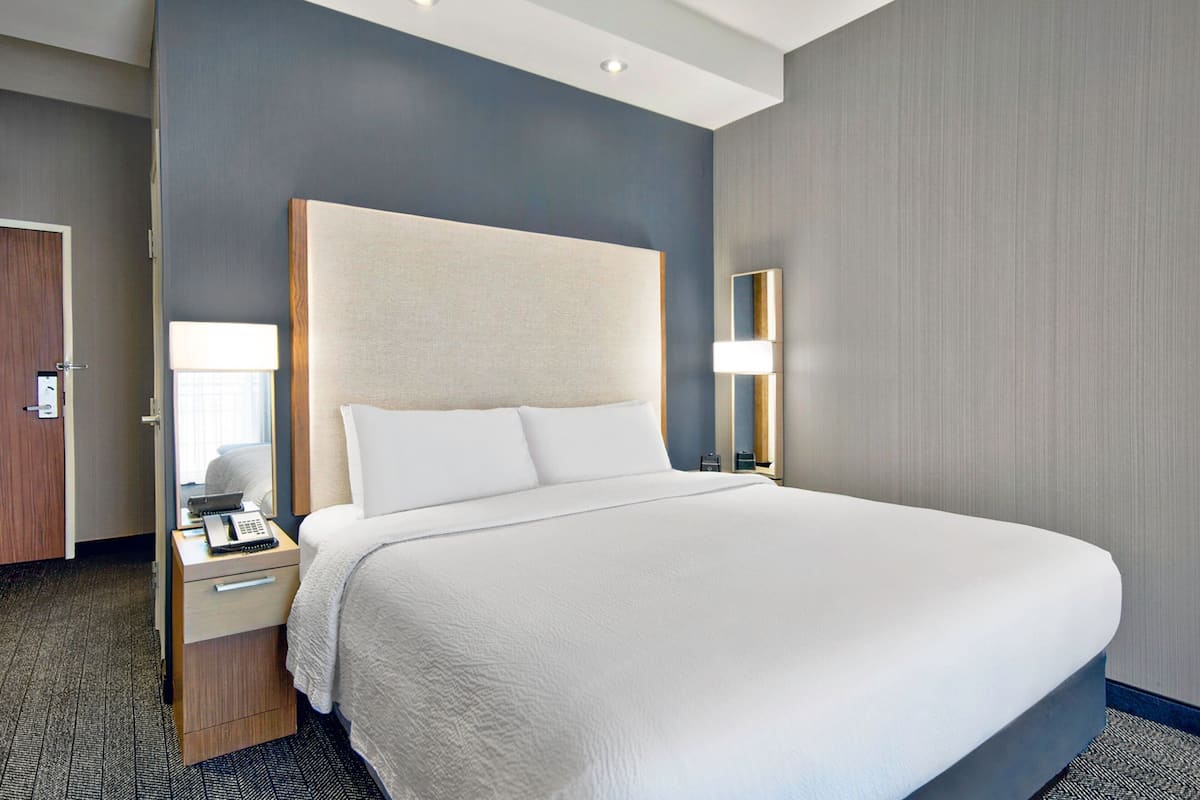 Hypo-allergenic bedding, pillow-top beds, in-room safe, desk