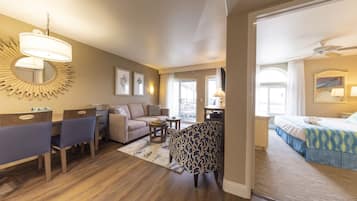 Suite, 2 Bedrooms | Living area | Flat-screen TV, DVD player
