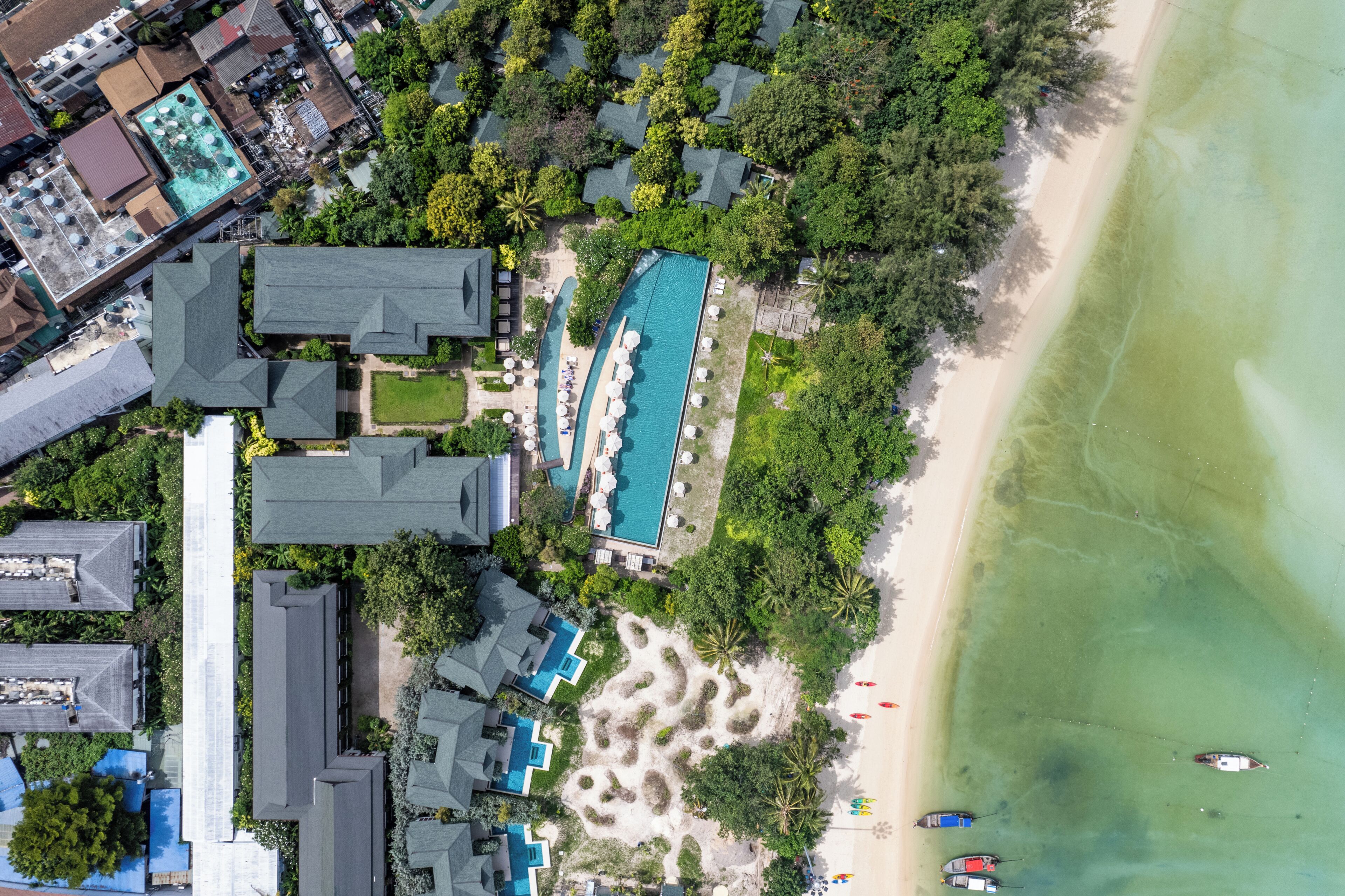 2 outdoor pools, open 10:00 AM to 7:00 PM, pool umbrellas, sun loungers