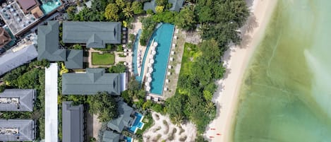 2 outdoor pools, open 10:00 AM to 7:00 PM, pool umbrellas, sun loungers