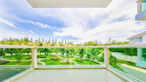 Apartment, 2 Bedrooms, Garden View | Balcony view