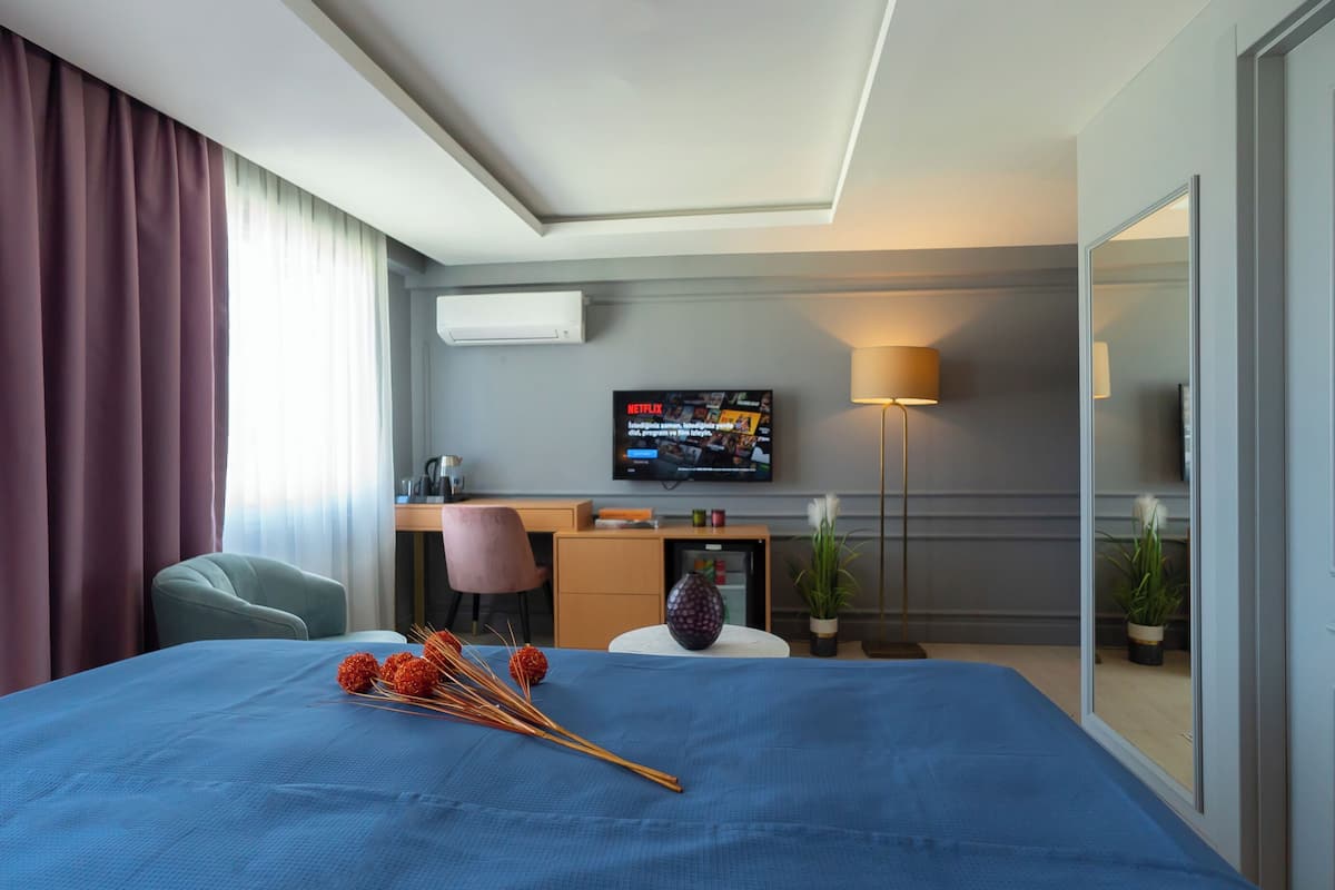 Bettwäsche aus ägyptischer Baumwolle, Daunenbettdecken, Minibar