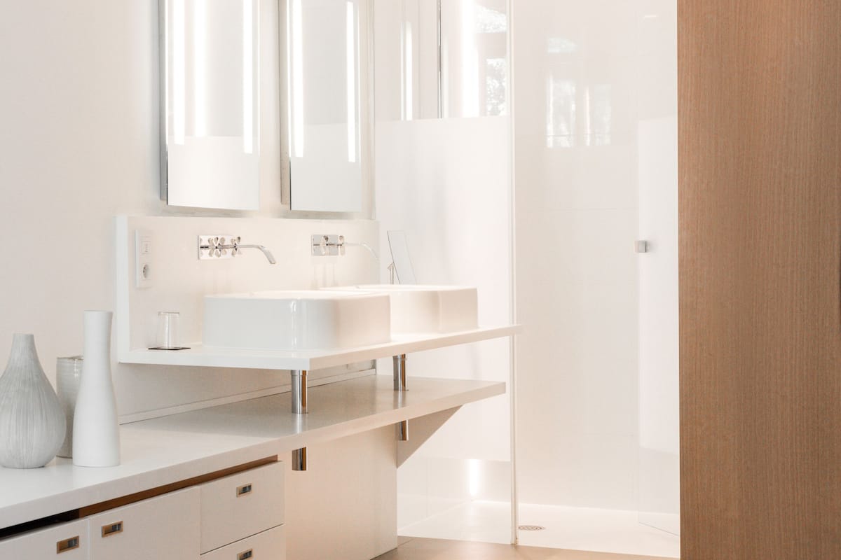 deluxe room, free spa access | bathroom | designer toiletries, hair dryer, bathrobes, slippers