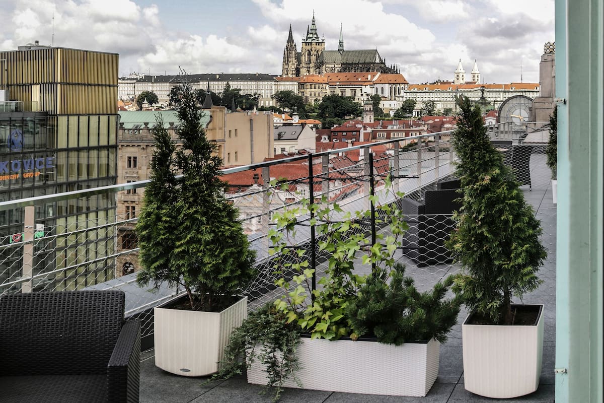 Apartamento executivo, terraço | Terraço/pátio