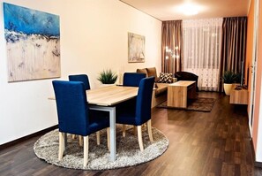 Huoneisto, 1 makuuhuone (4 pax) | Oleskelualue | Taulutelevisio, DVD-soitin