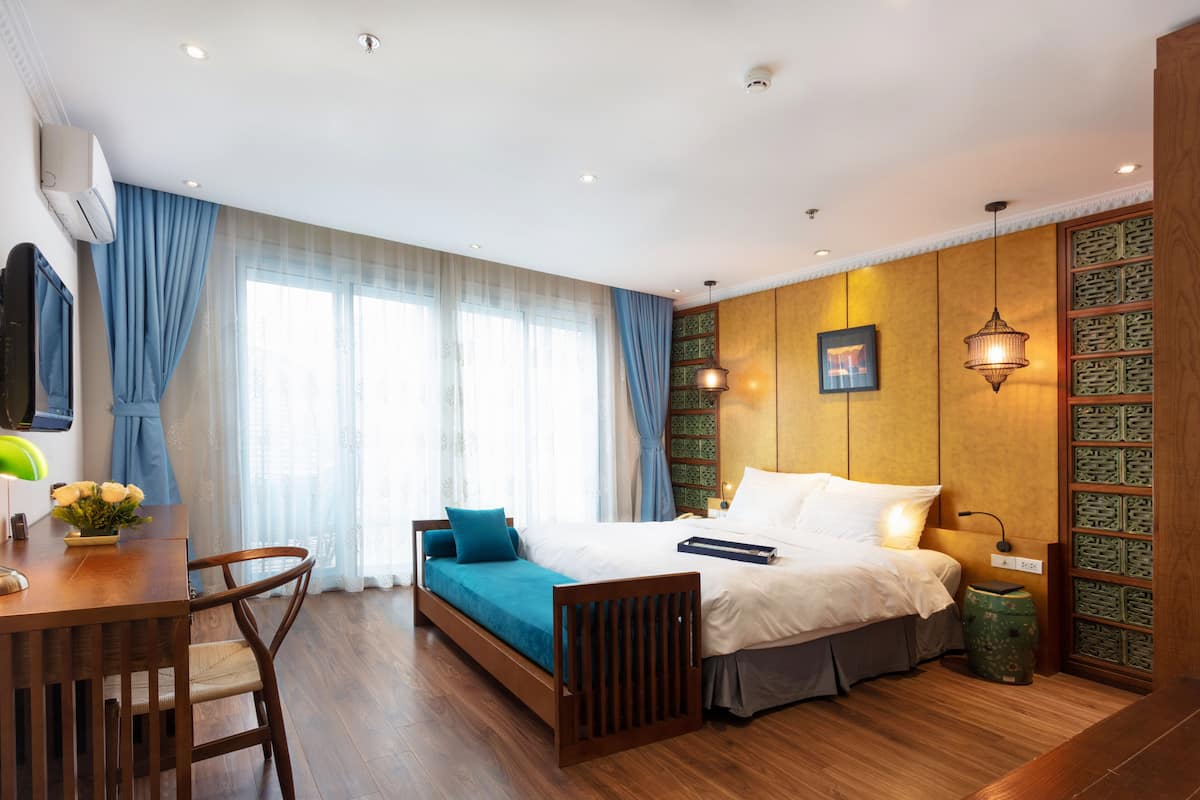Junior Suite, Terrace | 1 bedroom, memory foam beds, free minibar items, in-room safe
