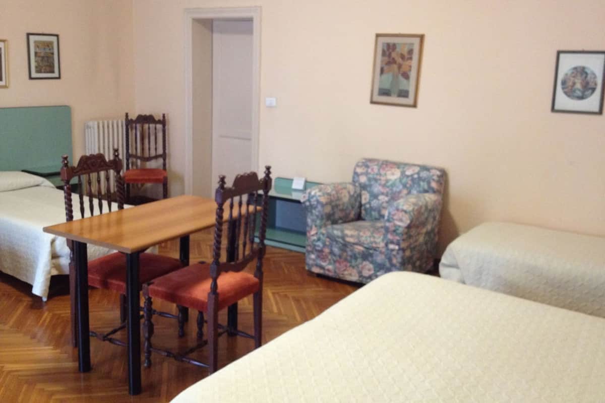 Individually furnished, desk, blackout drapes, soundproofing