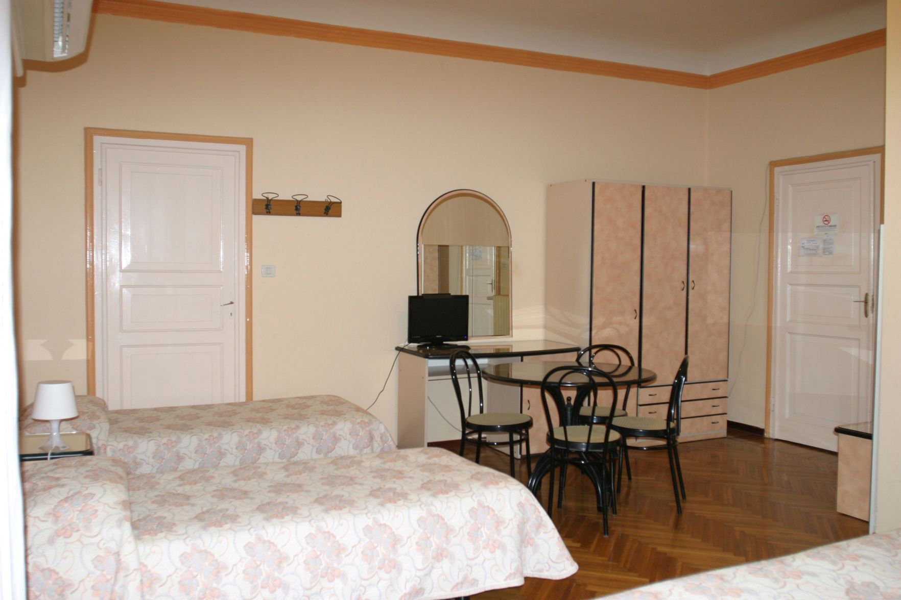 Individually furnished, desk, blackout drapes, soundproofing