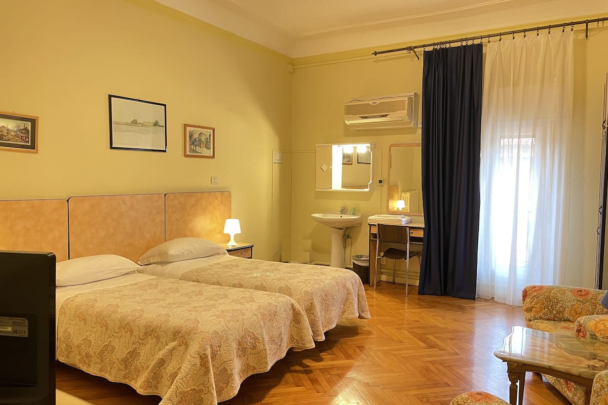 Individually furnished, desk, blackout drapes, soundproofing