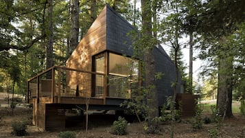 Zimmersafe, individuell dekoriert, Verdunkelungsvorhänge