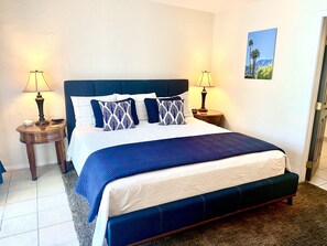 Suite, 1 King Bed, Pool View | Premium bedding, pillowtop beds, individually decorated