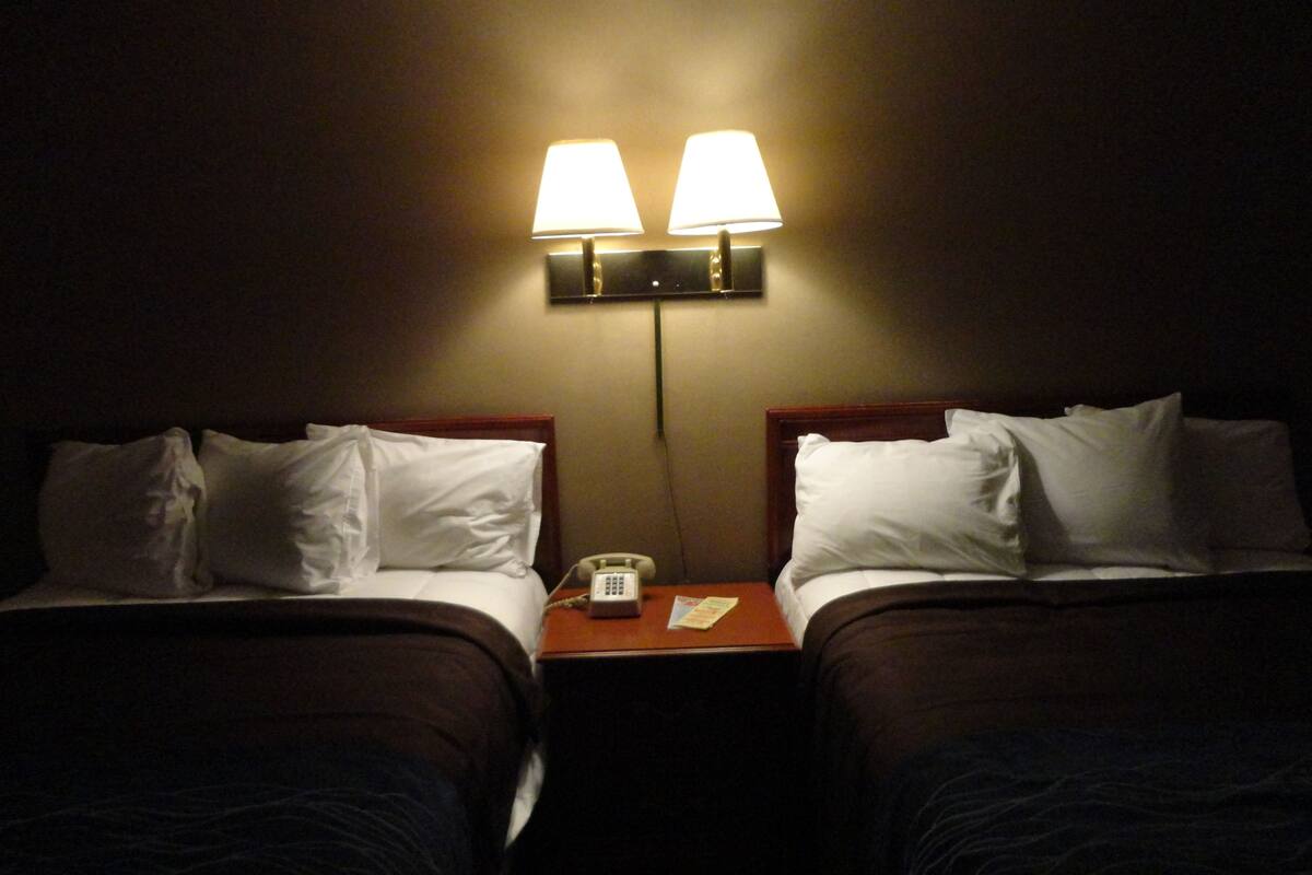 double room | premium bedding, soundproofing, iron/ironing board