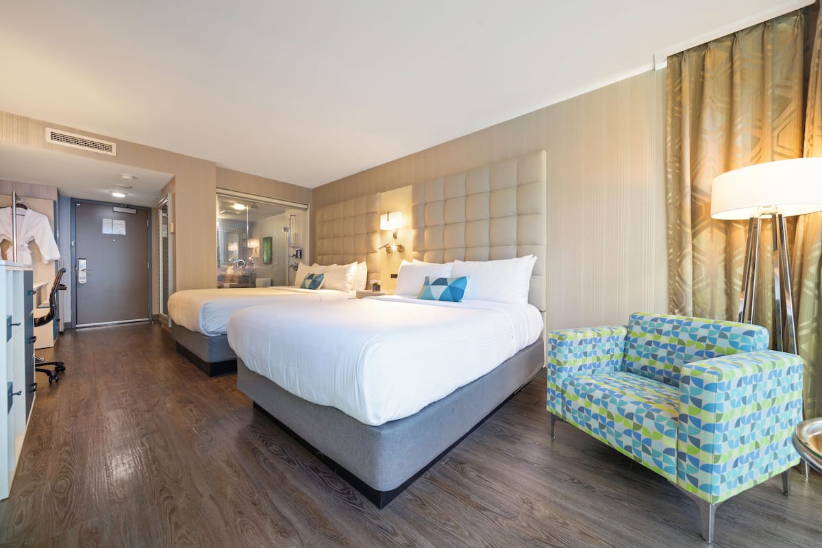 1 slaapkamer, luxe beddengoed, pillowtop-bedden, een kluis op de kamer