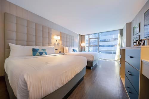 Deluxe Quadruple Room, 2 Queen Beds | View from room