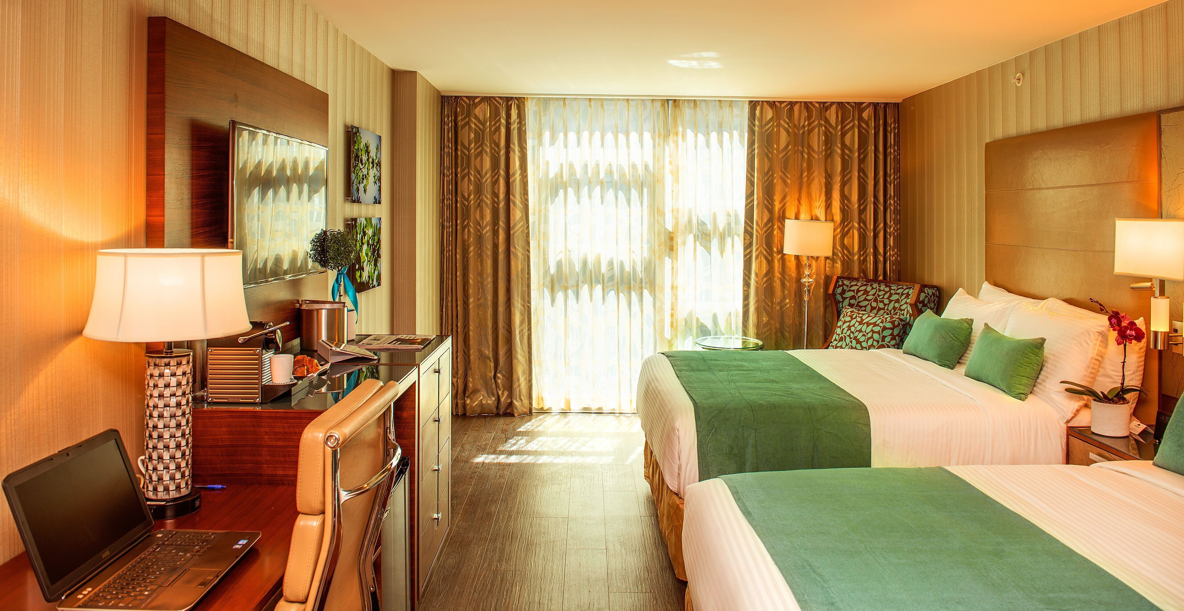 Roupas de cama premium, camas com colchões pillow-top