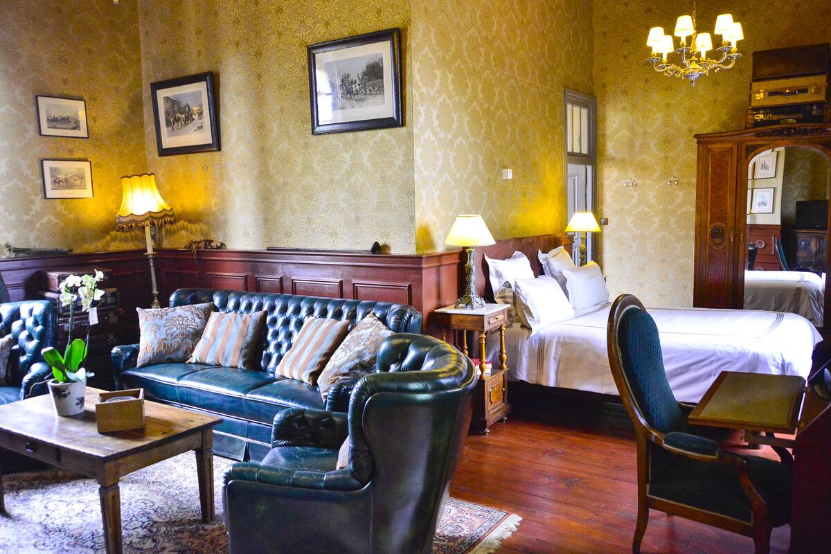 Chambre Double, salle de bains privée, vue jardin (La suite anglaise)