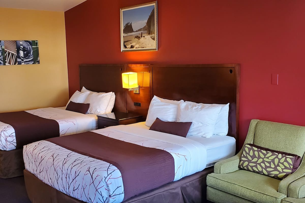 Deluxe Room, 2 Queen Beds, Non Smoking | 1 bedroom, premium bedding, in-room safe, individually furnished