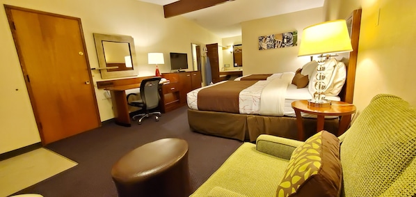 Deluxe Room, 2 Queen Beds, Non Smoking | Premium bedding, in-room safe, individually furnished, desk - Olympic Inn & Suites (Aberdeen)