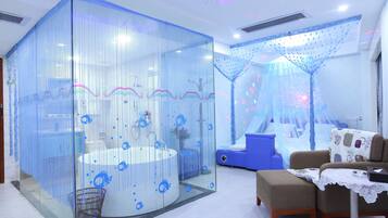 Down duvets, memory-foam beds, minibar, desk