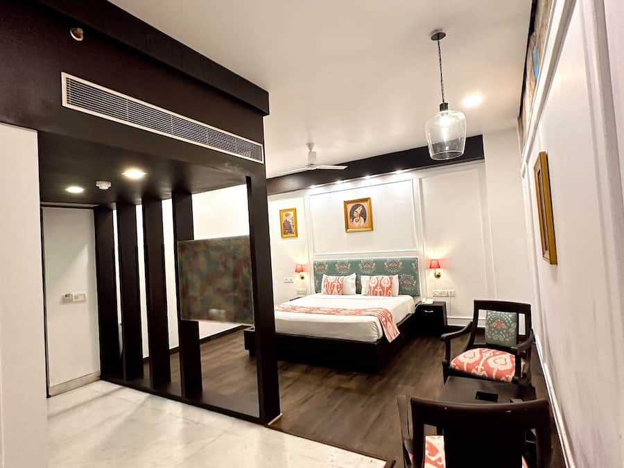 Quarto superior, 1 cama de casal, banheira | Roupas de cama premium, camas Select Comfort, frigobar