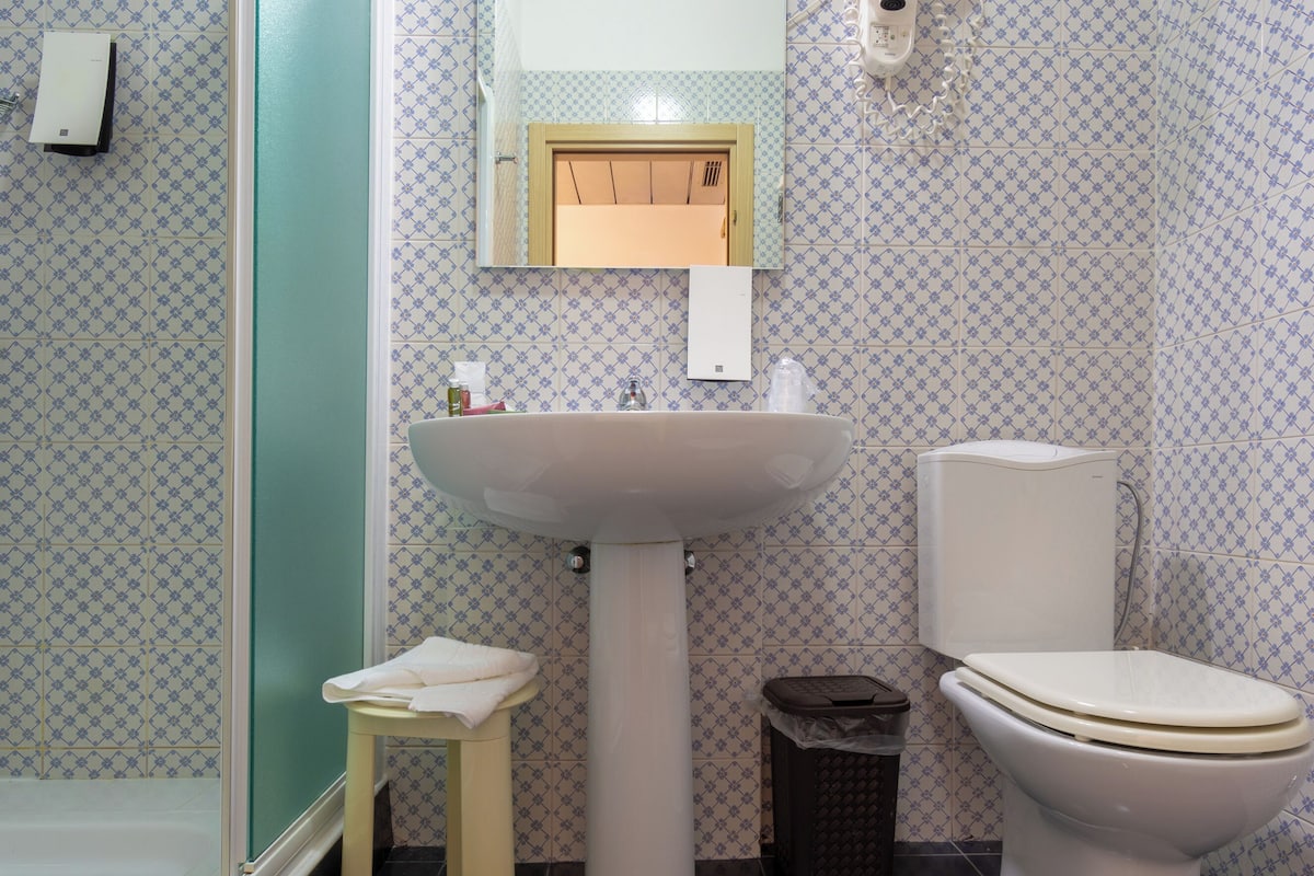 shower, rainfall showerhead, hair dryer, bidet